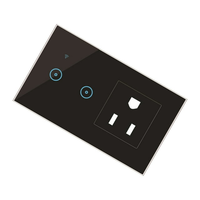 Toystoory Enchufe de pared inteligente enchufe de EE. UU. WiFi temporizador inalámbrico Control remoto interruptor de pantalla táctil toma de corriente Electrodomésticos TYPE3 NO3 Toystoory HA005243-05