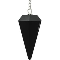 Shungite Crystal Pendulum Dowsing Reiki Hexagonal Points