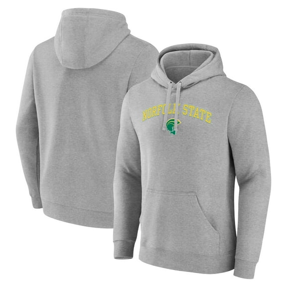 Men's Gray Norfolk State Spartans Campus Pullover Hoodie