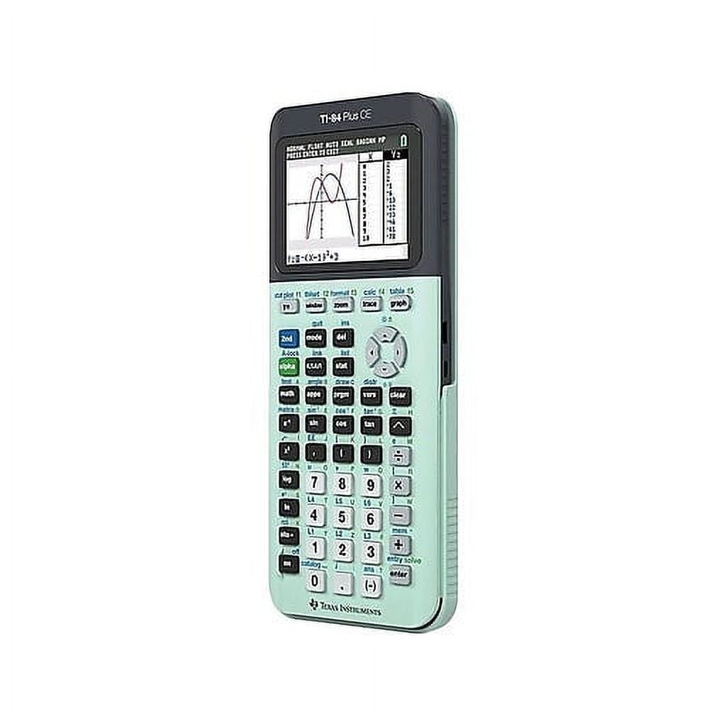 Pre-Owned Texas Instruments TI-84 Plus CE Graphing Calculator, Mint, Rechargeable, High School and College
