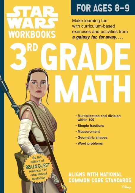 star wars workbook 3rd grade math paperback walmart com
