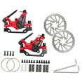 thumbnail image 1 of jinwen Bike Mechanical Disc Brake Caliper Line Pulling Front Rear Calipers Cycling Part A pair clamps disc, 1 of 9