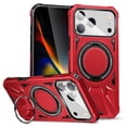 thumbnail image 2 of iCase Shop Hard Shell Back Cover Cell Phone Case for Apple iPhone 16 Pro Max, Red, 2 of 5