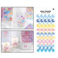 thumbnail image 3 of Pegatinas brillantes metálicas , impermeables para botellas de agua, Laptop, funda de teléfono, diario para niños regalos - Cielo Cielo MagiDeal Pegatinas brillantes, 3 of 7