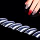 thumbnail image 3 of 500 Uds Nail Art cubierta completa uñas postizas puntas manicura uñas artificiales (transparente), 3 of 6