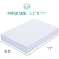 thumbnail image 3 of 5000 Sheets A1 Multipurpose Copy Printer Paper, Laserjet Inkjet Printer Fax Photocopy Paper, 97 Brightness, 20 lb, 8.5'' x 11'' - 10 Reams (500 Sheets/Ream), 3 of 5
