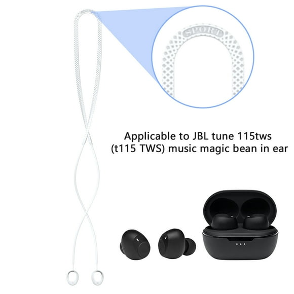 Peggybuy Wireless Earphone Anti-Lost Cord Headphone Strap Waterproof for JBL TUNE 115TWS