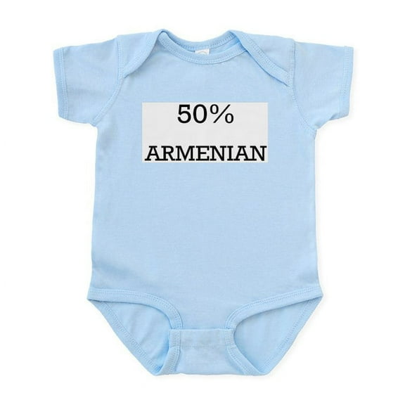 CafePress - 50% Armenian Infant Bodysuit - Baby Light Bodysuit, Size Newborn - 24 Months
