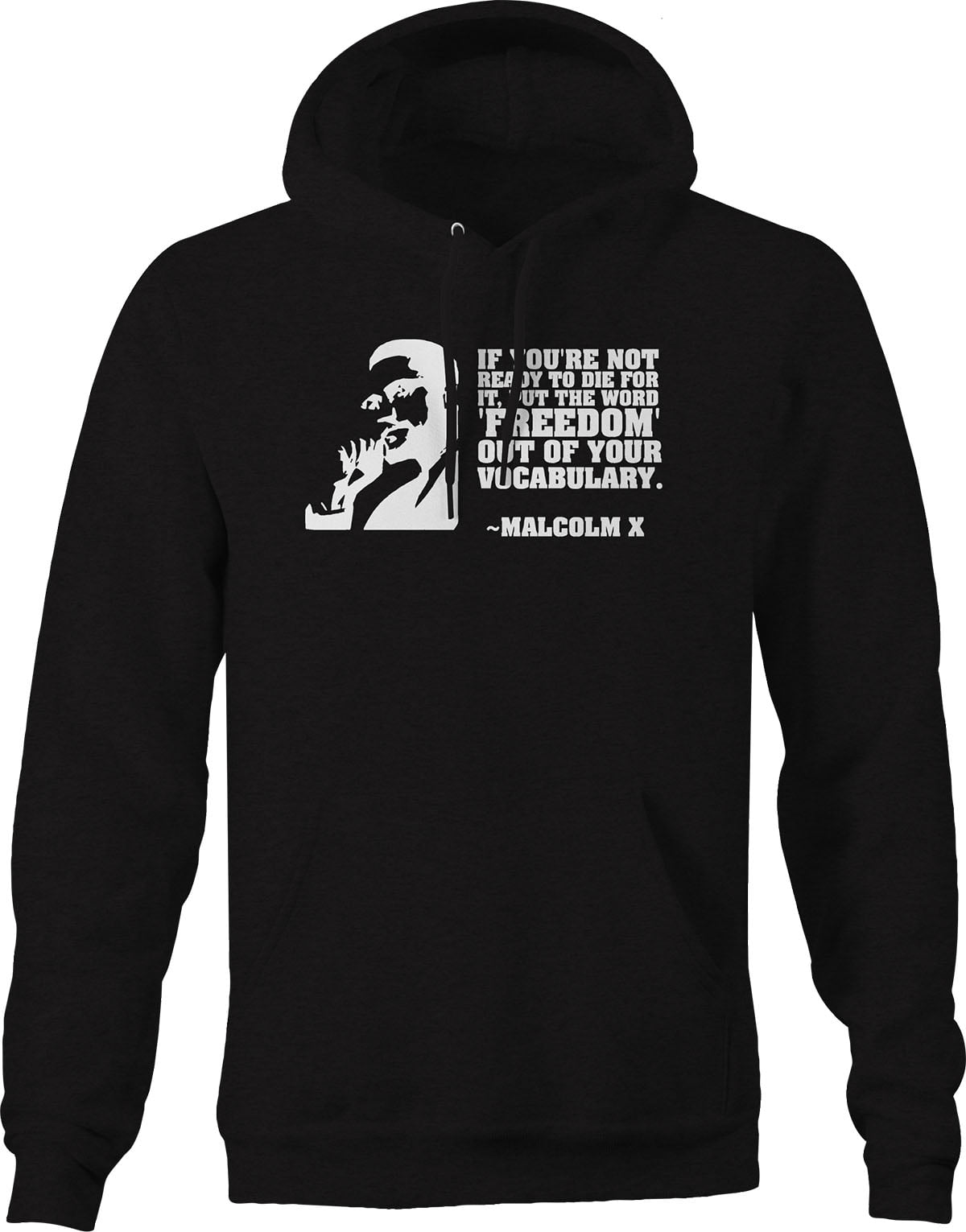 malcolm x college hoodie