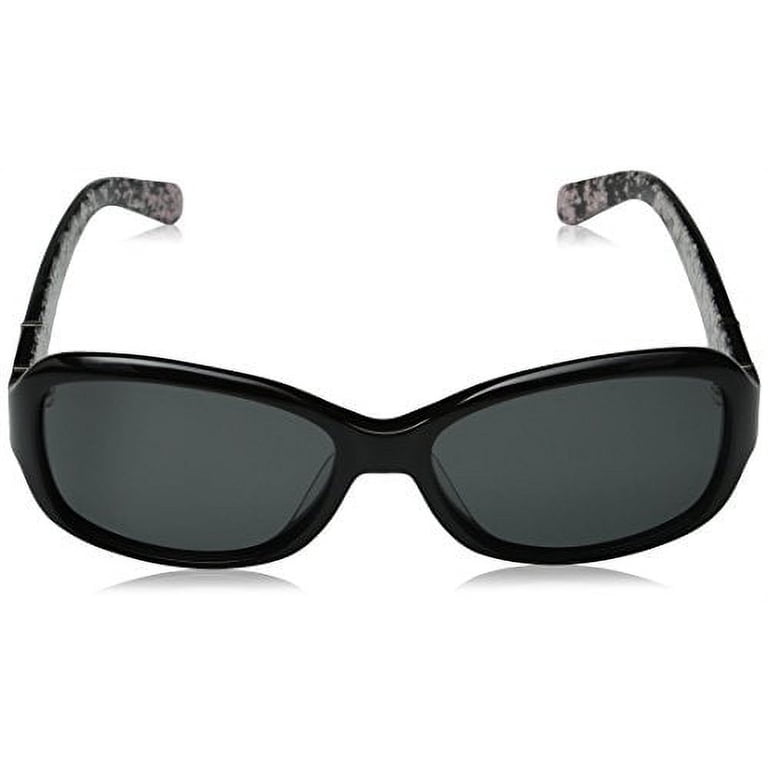 NEW KATE SPADE rectangle plastic sunglasses with grey polarized lens in black Kate Spade KS Cheyenne/P Y21 , Buy Online at Gaffos.com main image 3