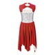 thumbnail image 4 of Vestido de baile lírico de alabanza de Ballet para niñas, sin mangas, con lentejuelas huecas, dobladillo asimétrico, ropa de baile en contraste, vestido de coro moderno, 4 of 5