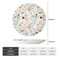 thumbnail image 2 of Daiia Wildflower Watercolor Printed Pattern Ceramic Plate Dinner Plates Bone China Decorative Plates with Display Stand Art Ceramic Ornaments for Wall Hanging Decoration-10in, 2 of 6