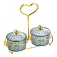 thumbnail image 2 of Juego de servir elegante para fiestas y celebraciones , Gris 2 Cuencos, 2 of 8