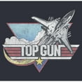 thumbnail image 2 of Junior's Top Gun Distressed Fighter Jet Logo Festival Muscle Graphic T-Shirt, 2 of 4