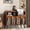 Walnut, variant on Large Record Player Stand with Power Outlet and LED Light, Black | Record Player Table Cabinet Up to 350 Albums, Wood Turntable Stand with Open Vinyl Storage and Display Shelf for Living Room