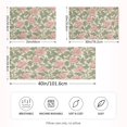 thumbnail image 4 of Haosy Satin Pillowcase for Hair and Skin Standard Cooling Silk Pillow Case with Envelope Closure Pink Peony Flowers Green Leaves 20"x40", 4 of 9