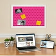 thumbnail image 3 of PinPix 24x24 Custom Cork Bulletin Board Pink Polka Dot Poster Board Has a Fabric Style Canvas Finish, Framed in Pink Polka Dot, by ArtToFrames (PinPix-450), 3 of 6