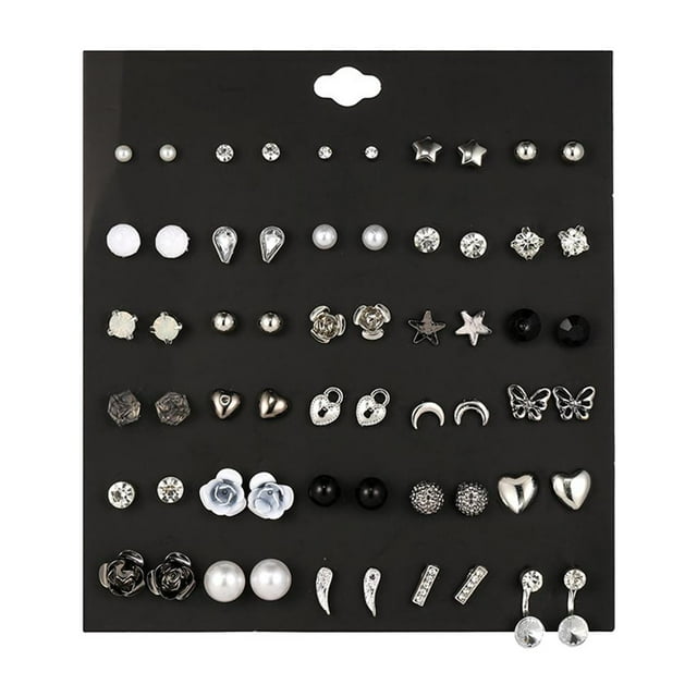 Aretes colgantes Sunnimix de perlas de cristal para mujer
