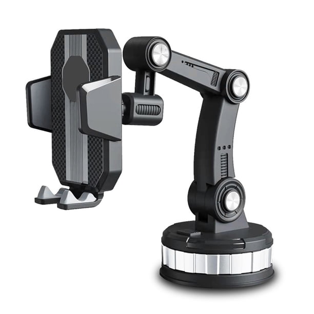 Riwesomey Soporte para teléfono móvil para coche, soporte para salpicadero delantero, soporte para parabrisas Paneles de instrumentos para automóviles Negro