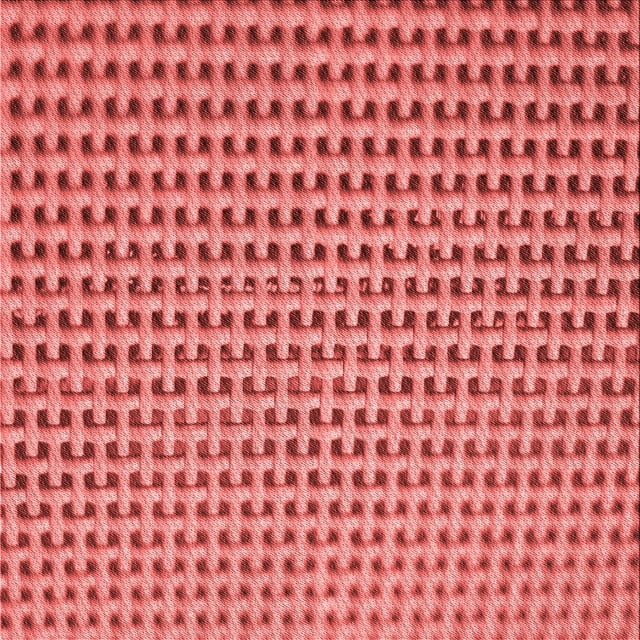 Ahgly Company Tapis d'Intérieur Lavable en Machine Carré Rouge Transitionnel, 8 Pieds Carré
