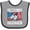 Heather and Black, variant on Inktastic Veterans Day Military Veteran Boys Baby Bib
