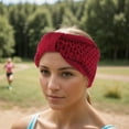 thumbnail image 2 of Unique Bargains 1 Pc Women's Warm Headband Winter Comfortable Ear Warmer Bow Head Wraps Red, 2 of 6