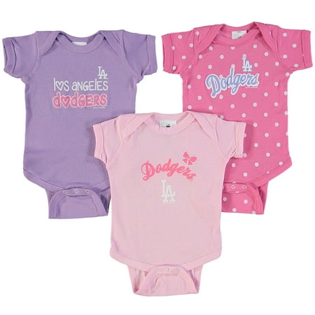 Dover Blanket - Los Angeles Dodgers Soft as a Grape Girls Infant 3-Pack Rookie Bodysuit Set - Pink/Purple