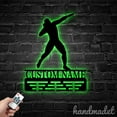 thumbnail image 3 of Handmadetneonsign Man Shot Put Throw Medal Hanger Metal Wall Art Light, Shot Put Thrower Metal Sign Wall Decor, Sport Metal Decor 46601, 3 of 4