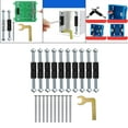 thumbnail image 3 of Yinanstore Kit de Vis Cassettes en Fer de Haute Qualité 21 Pcs, Clé, Réglable, Fixateur Résistant à la Rouille pour Interrupteur Mural Boîte de Jonction - 86 Types Isolés, 3 of 8