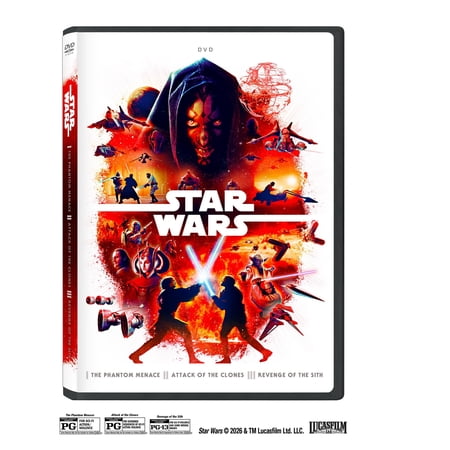 Star Wars: Prequel Trilogy (DVD) from Lucasfilm, full of action and adventure