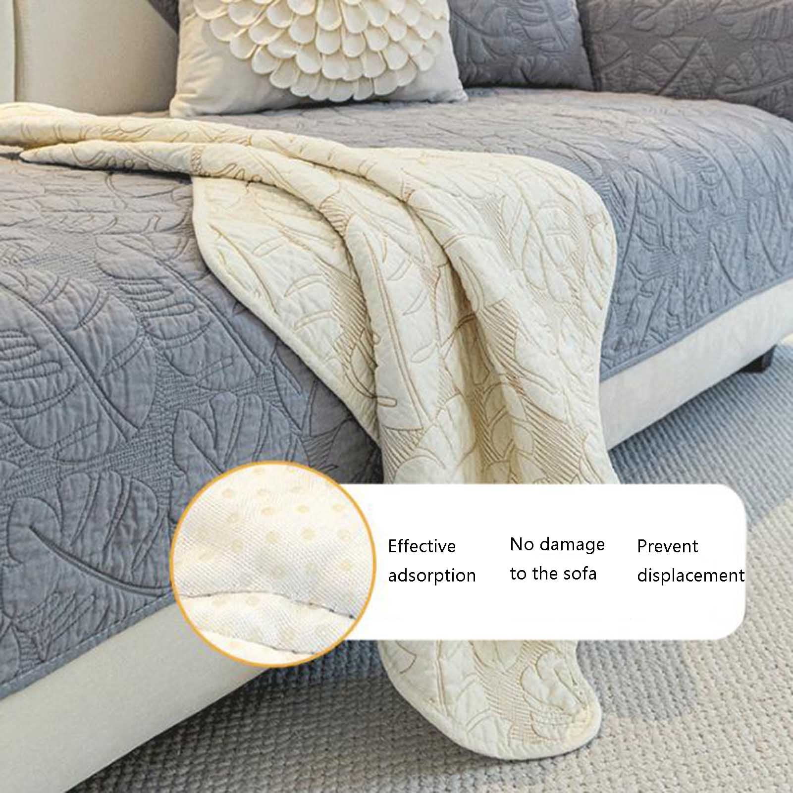 Universal sofa cover, non-slip sofa cover, 1/2/3/4 seater L-shaped sofa cover, corner sofa, washable, for the living room