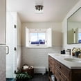 thumbnail image 6 of Claxy 3-Light Bronze Ceiling Light with Mason Jar Glass Shade, 6 of 7