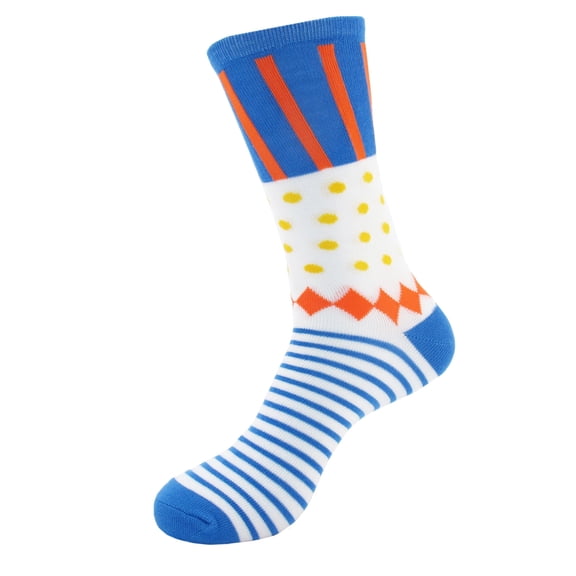 BambooMN Women's Colorful Bamboo Rayon Polka Dot Stripe Socks - Color 2 - Size 4-9 - 1 Pair
