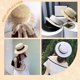 thumbnail image 5 of Bases para sombreros de 3 colores, para tocados de sombrerería, bases de poliéster para hacer sombreros de cóctel, bases de sinamay para mujer, para hacer sombreros de fiesta, boda, iglesia., 5 of 5