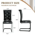 thumbnail image 6 of NEW Dining Chairs Set of 4 - Modern Upholstered Chairs with Metal Legs for Living, Bedroom,Dining Room - Dining Chairs Set for 4, 6 of 10
