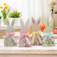 thumbnail image 4 of Exquisite Wooden Easter Bunny Decoration Desktop Ornament for Home and Festive Giving Easter Decoration, 4 of 6