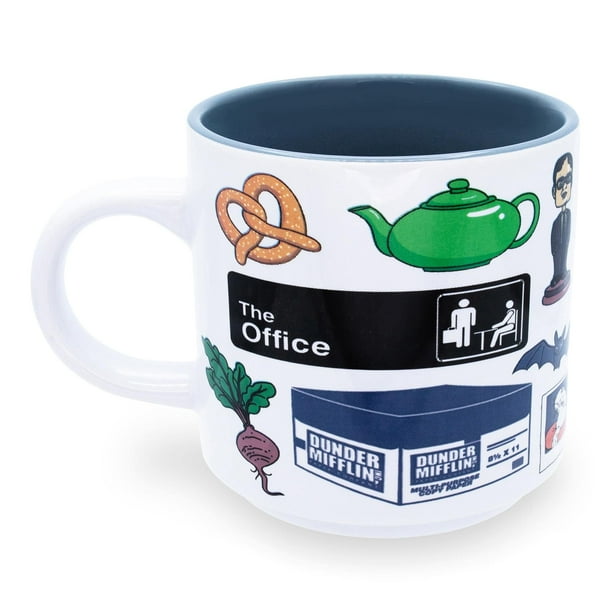 Taza de café Silver Buffalo The Office Icons, 380 ml, cerámica