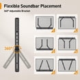 thumbnail image 4 of Soporte para barra de sonido Perlegear, altura ajustable de hasta 7 kg, 4 of 7