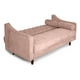 thumbnail image 2 of Sofá Cama Velvet Palo de Rosa Makora Modelo Ilios, 2 of 8
