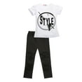 thumbnail image 3 of Stylish Kids Baby Girls Clothes Style Tops T-shirt Pants Legging Outfits Sets, 3 of 5
