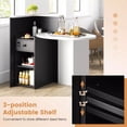 thumbnail image 4 of Harmijoy Front Reception Counter Desk Checkout Office Desk w/Open Shelf & Lockable Drawer, 4 of 7