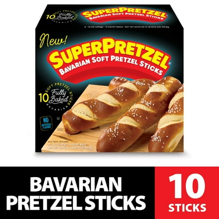 SUPERPRETZEL® Bavarian Soft Pretzel Sticks 2 - 12 oz Bags