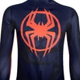 thumbnail image 3 of Spider-man: Across The Spider-verse Cosplay Costume For Adults, Spiderman Miles Morales Jumpsuit Playsuit Halloween Party Fancy Dress, 3 of 4