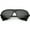 Matte Black / Smoke Polarized, variant on Oversize Flat Top Aviator Sunglasses Polarized Lens 61mm (Matte Black / Smoke Polarized)