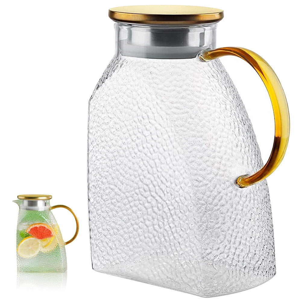 Wholesale Heat Resistant Pyrex Heating Mini Clear Glass Water Pitcher with  Stainless Steel Lid - China Mini Clear Glass Water Pitcher and Glass Water  Pitcher price