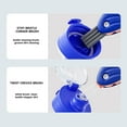 thumbnail image 2 of Bxaolu 4 in 1 Cup Lid Gap Cleaning Brush Set 2 Pcs - Multifunctional Bottle Cleaning Brush Tools for Home Kitchen and Travel Cleaning | Portable Silicone Cup Lid Cleaner, Blue, 2 of 9