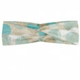 thumbnail image 1 of Abstract Headband, Rounds with Smaller Dots and Circles Pastel Color Motifs Illustration, Elastic and Soft Women's Bandana for Sports and Everyday Use, Grey Red Coconut, by Ambesonne, 1 of 3