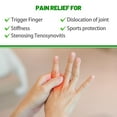 thumbnail image 4 of LAICAIW Finger Splint 2 Pieces Finger Support of Single Finger with Adjustable Attachment Strap Finger Brace for Sports Injuries Arthritis Pain Straightening/L, 4 of 6