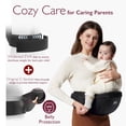 thumbnail image 3 of Momcozy Portabebés con asiento de cadera, cintura ajustable con protector de vientre 3D original, portabebés ergonómico con varios bolsillos para recién nacidos y niños pequeños de hasta 45 libras (ne, 3 of 5