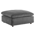 thumbnail image 1 of Modway Commix Down Filled Overstuffed Performance Velvet Ottoman in Gray, 1 of 8